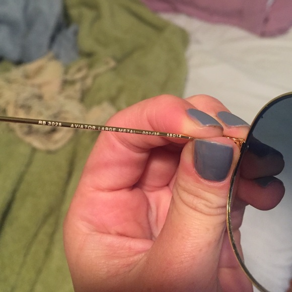 Ray-Ban aviators with blue lens - Picture 3 of 4